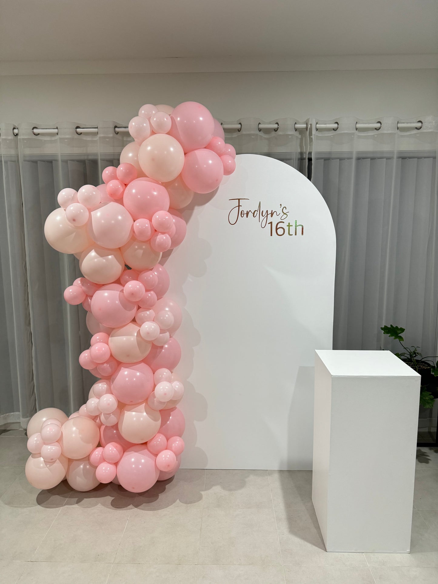 Backdrop + Cake Plinth