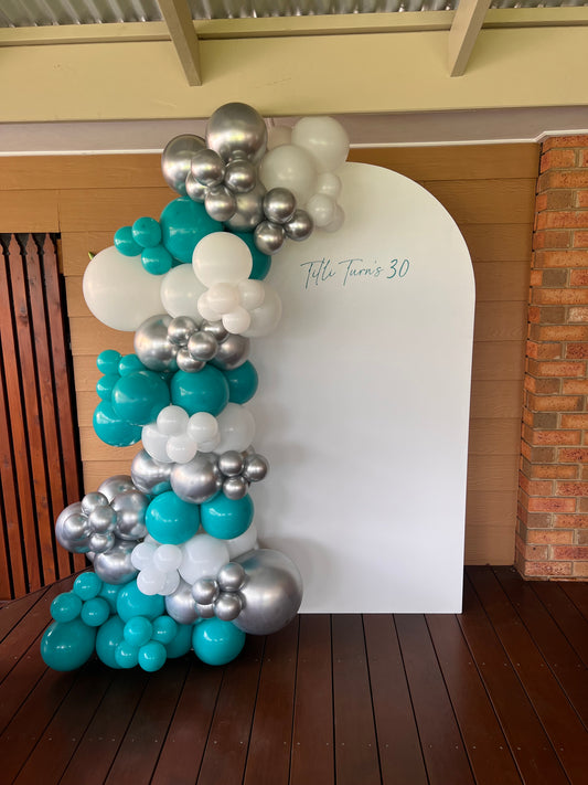 Backdrop and Balloon Garland