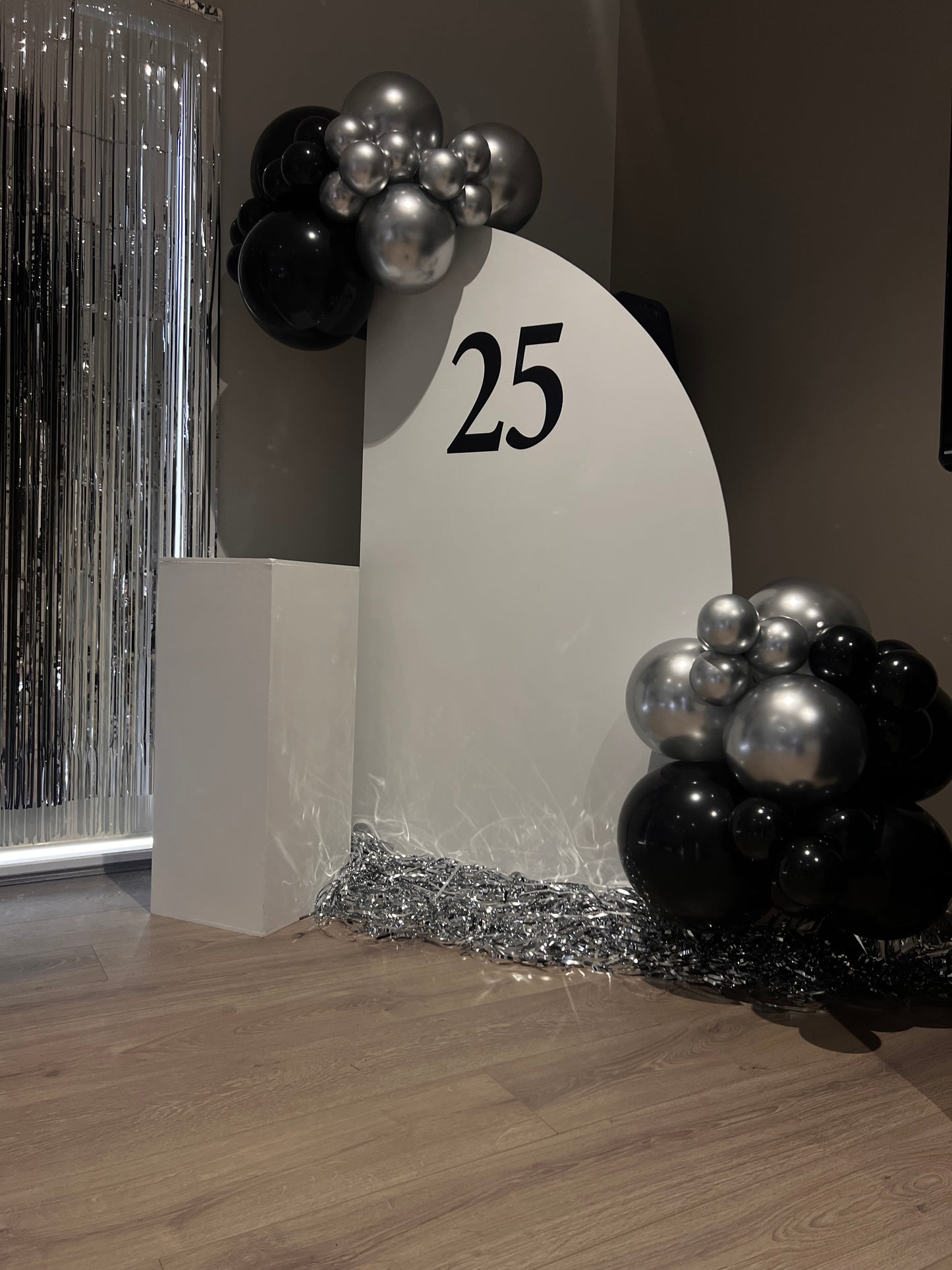 Sail Backdrop and Balloons