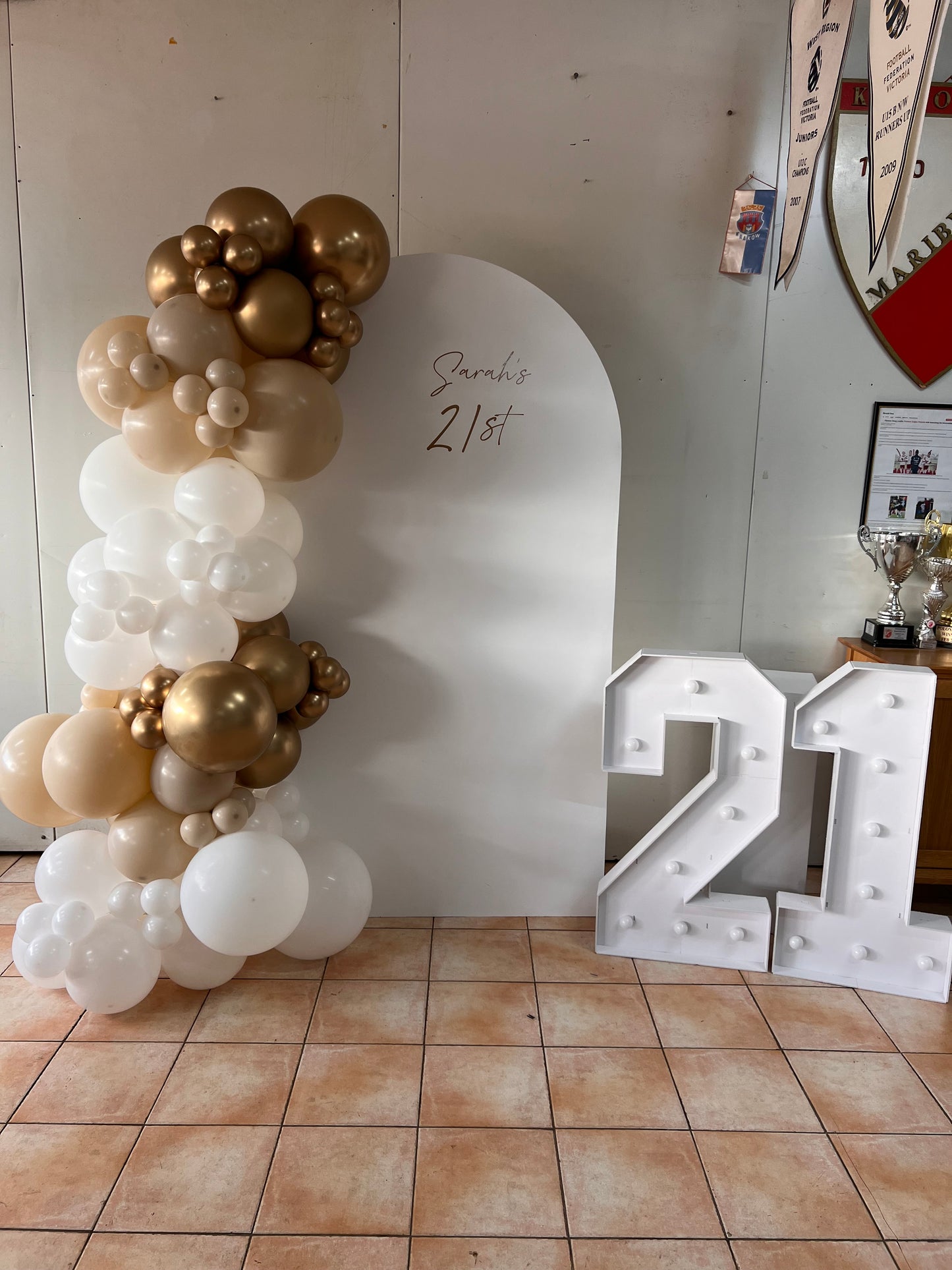 Backdrop + Numbers
