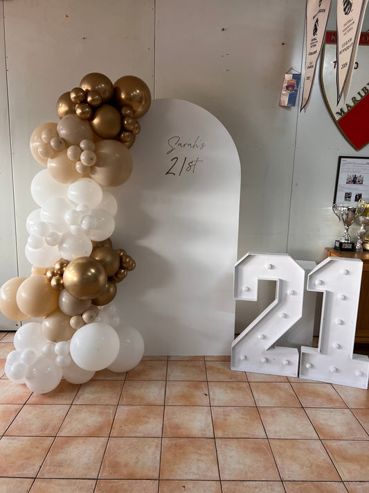 Backdrop + Numbers