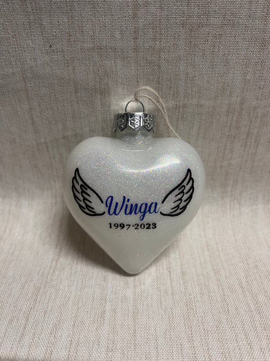 Love heart bauble