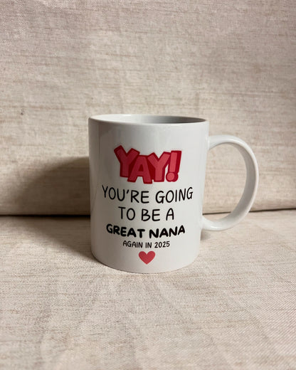 Announcement mug
