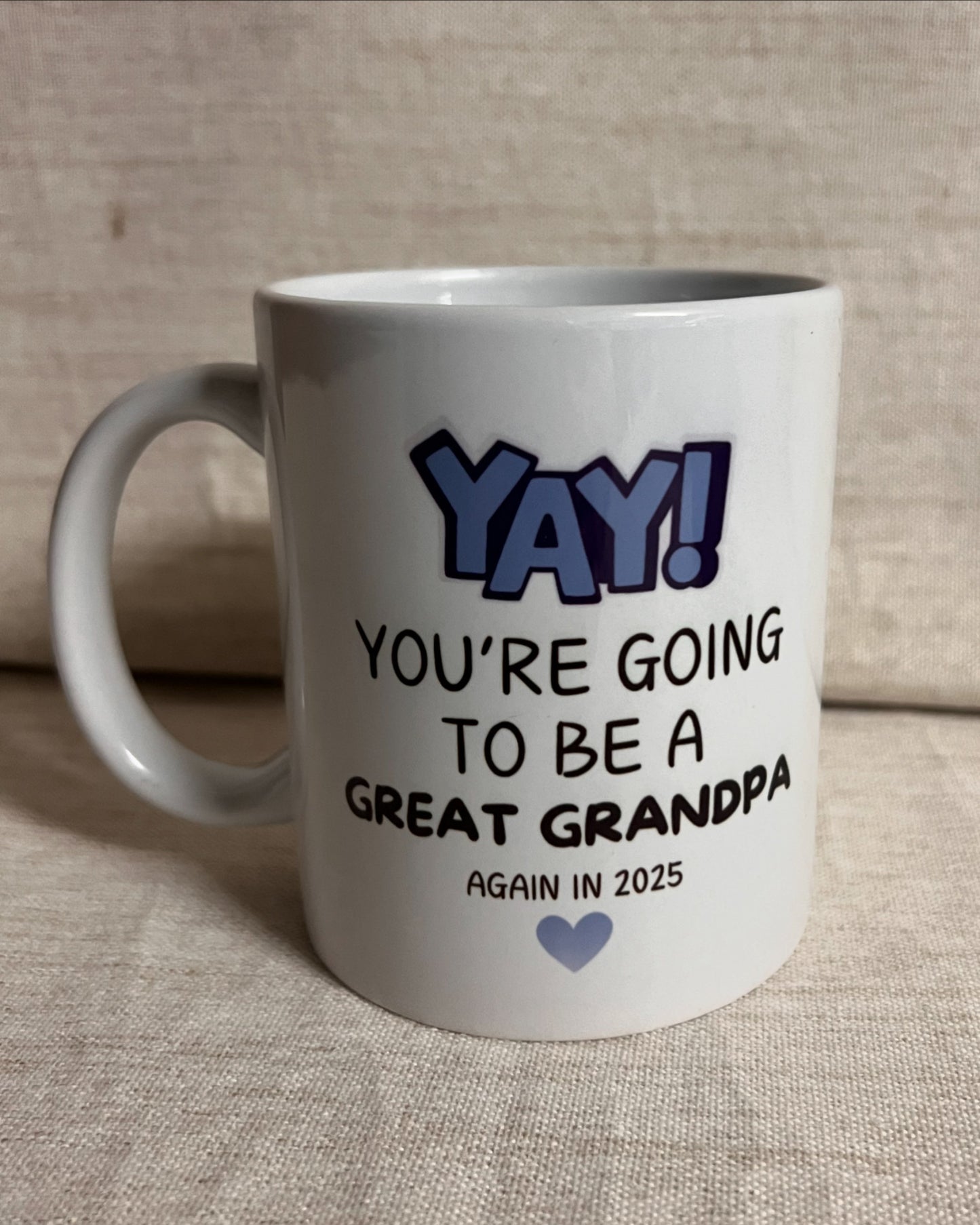Announcement mug